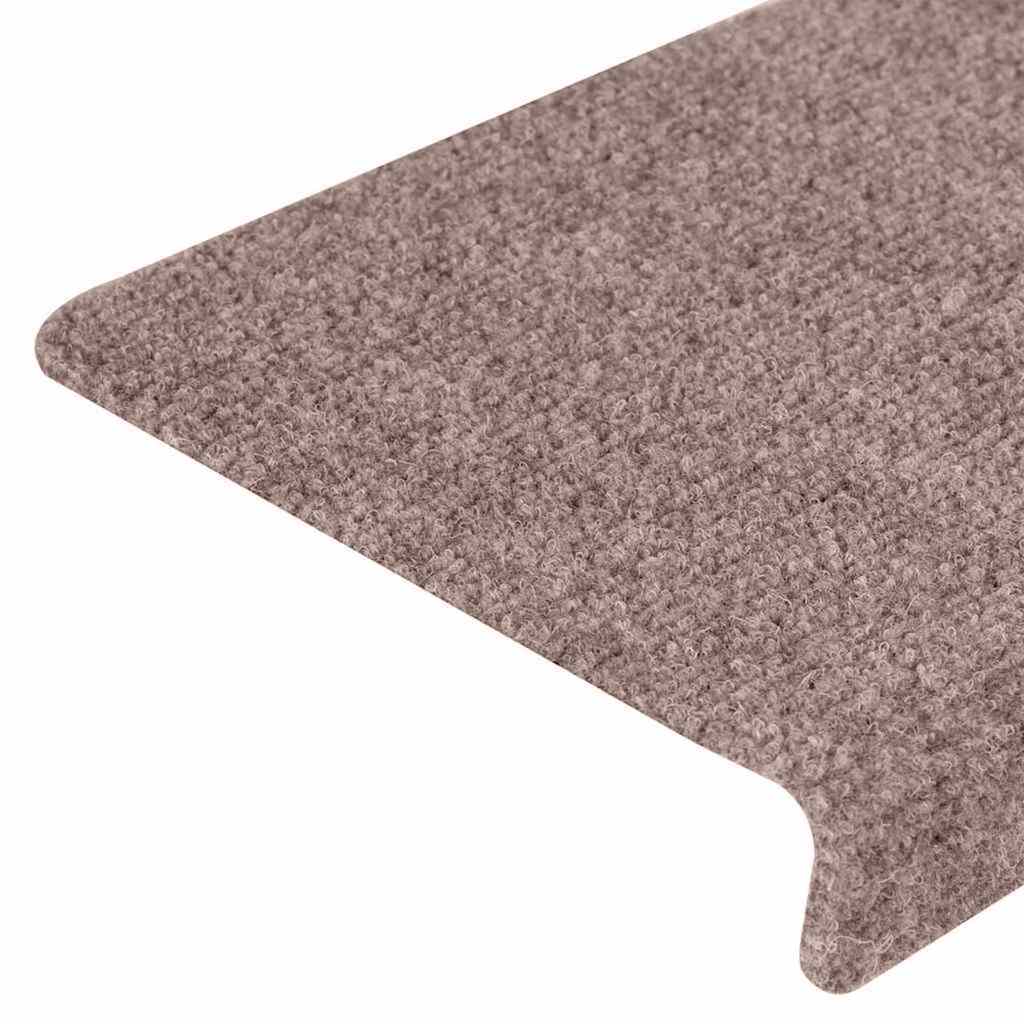 Stufenmatten Selbstklebend 20 Stk. 65x21x4 cm Hellbraun Rechteckiger Rand