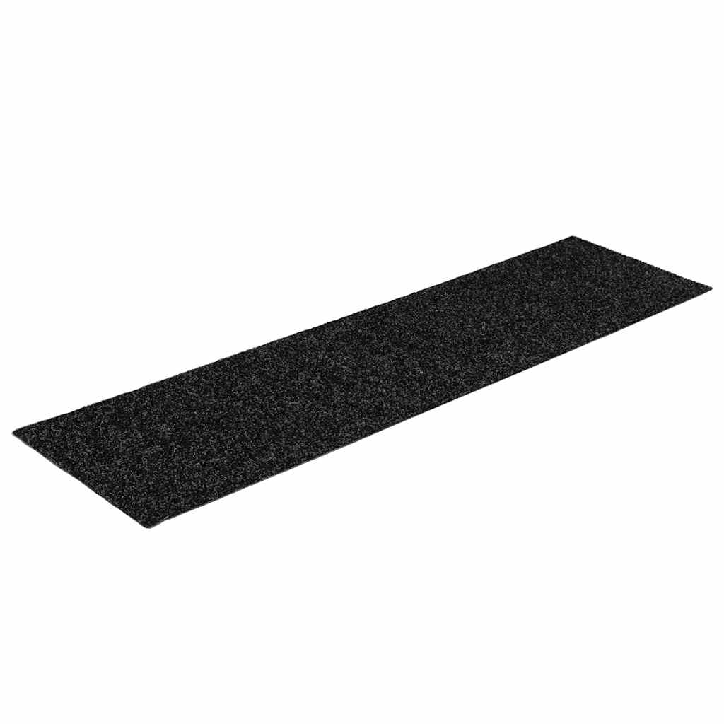 Stufenmatten Selbstklebend 30 Stk. 76x20 cm Schwarz Rechteckig
