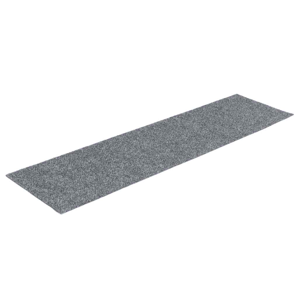 Stufenmatten Selbstklebend 30 Stk. 76x20 cm Hellgrau Rechteckig