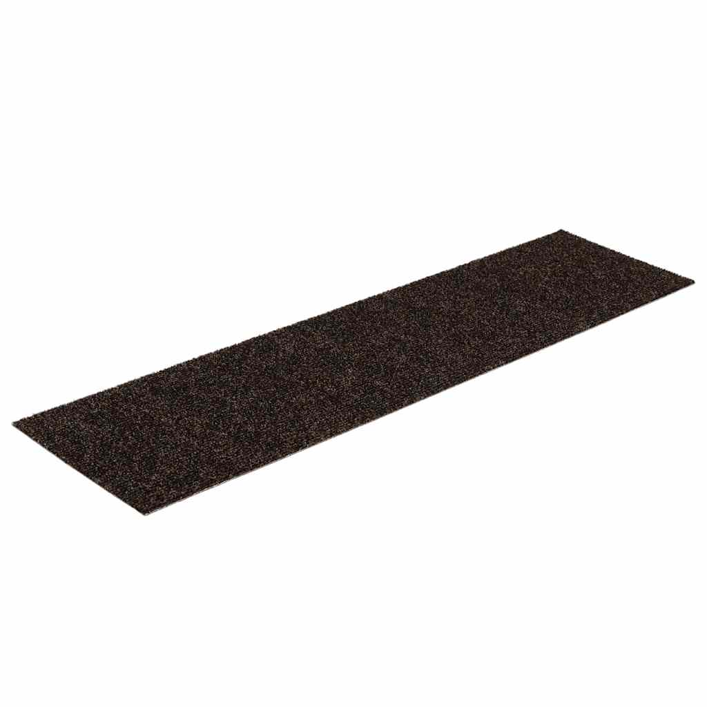 Stufenmatten Selbstklebend 30 Stk. 76x20 cm Dunkelbraun Rechteckig