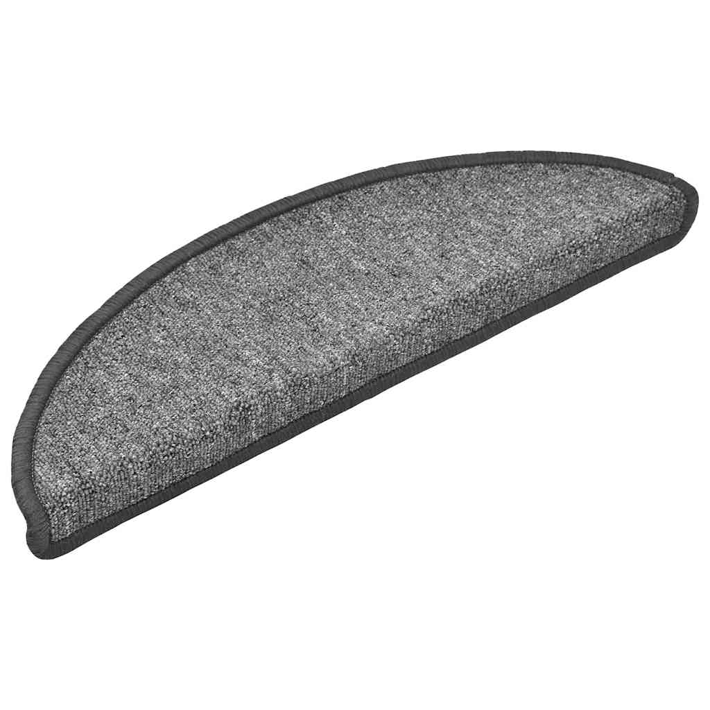 Stufenmatten 30 Stk. 56x17x3 cm Dunkelgrau Halbrund