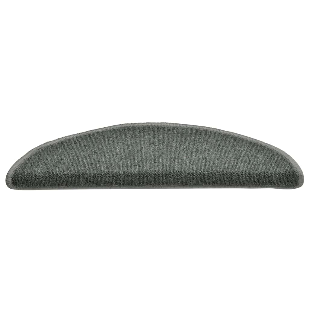 Stufenmatten 30 Stk. 56x17x3 cm Dunkelgrün Halbrund