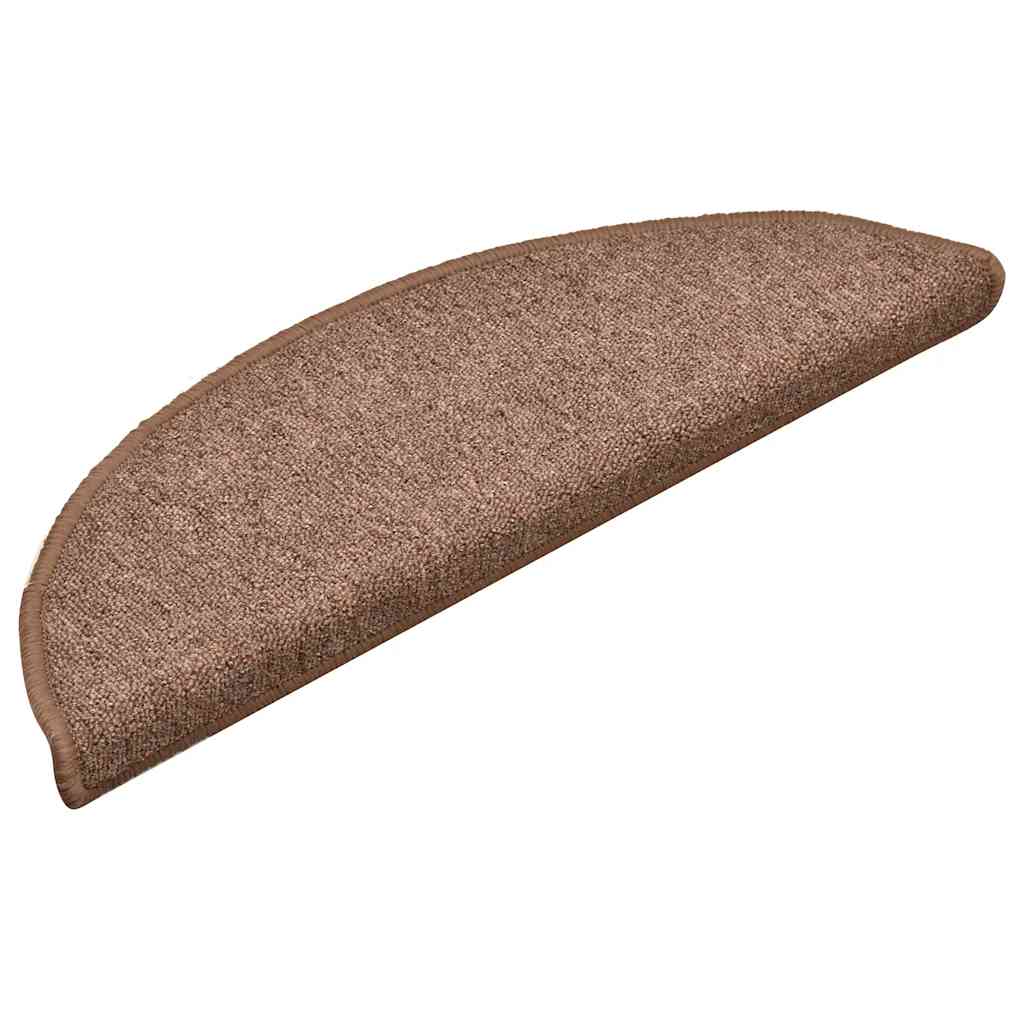 Stufenmatten 30 Stk. 56x17x3 cm Braun Halbrund