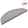 Stufenmatten 30 Stk. 56x17x3 cm Hellgrau Halbrund
