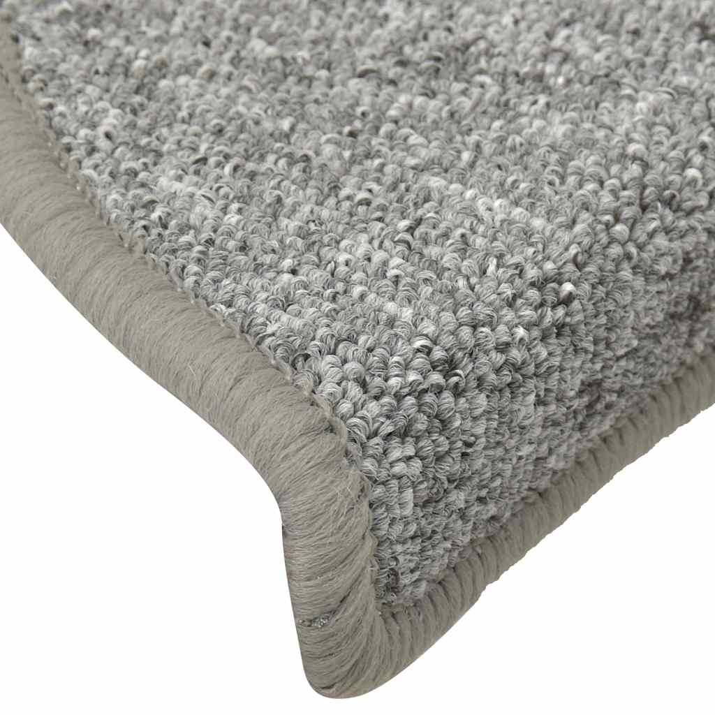Stufenmatten 30 Stk. 56x17x3 cm Hellgrau Halbrund