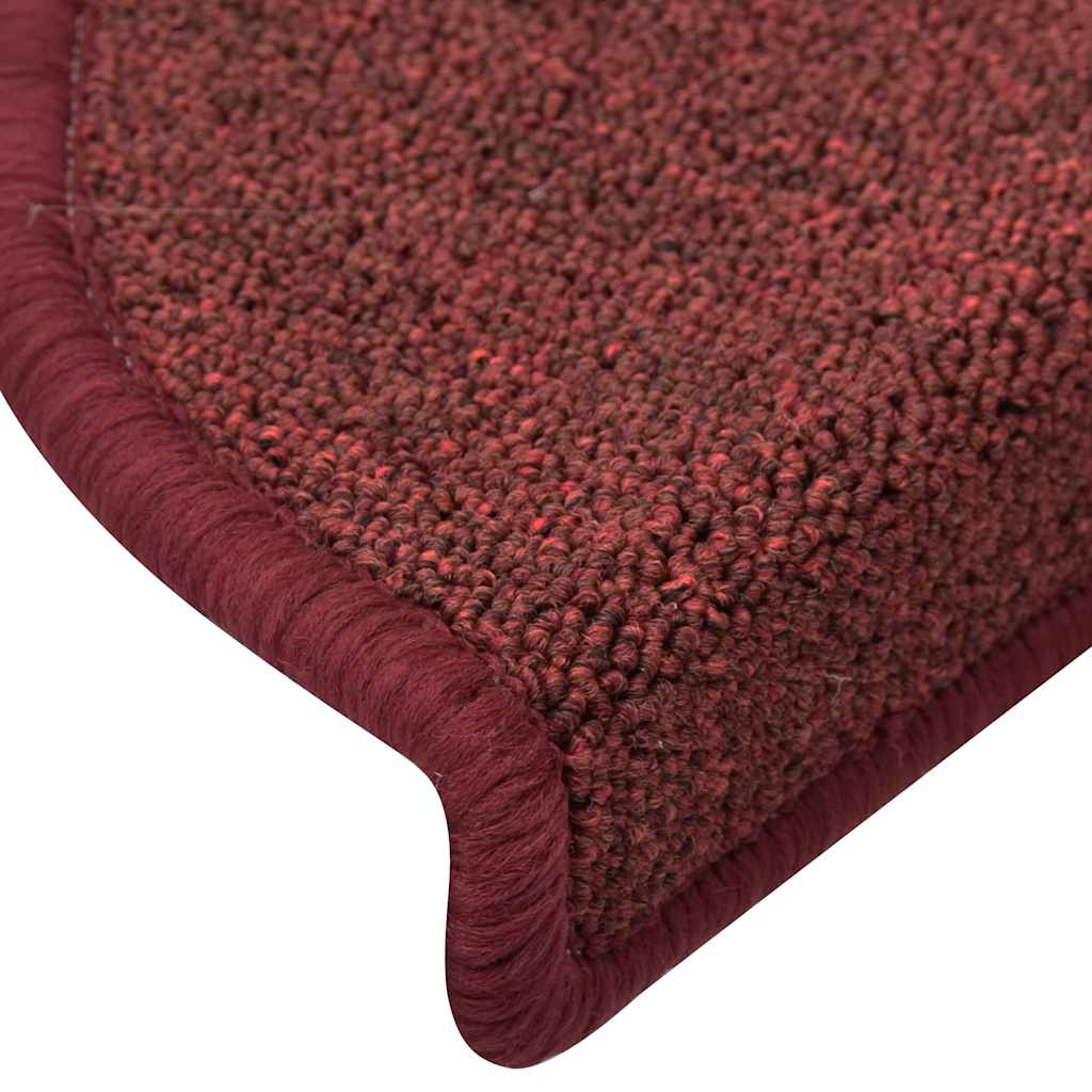 Stufenmatten 30 Stk. 56x17x3 cm Bordeaux Halbrund