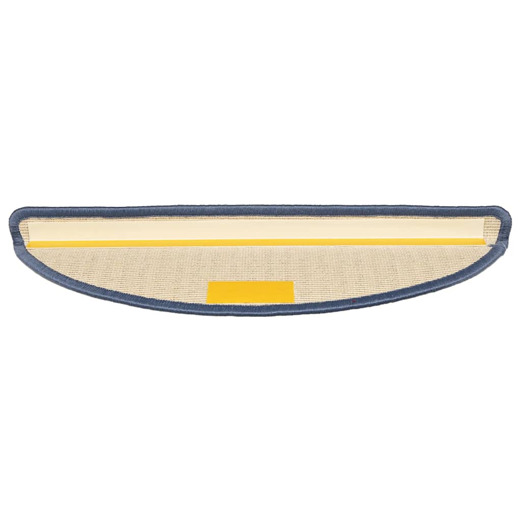 Stufenmatten 30 Stk. 56x17x3 cm Hellgrau und Blau Halbrund