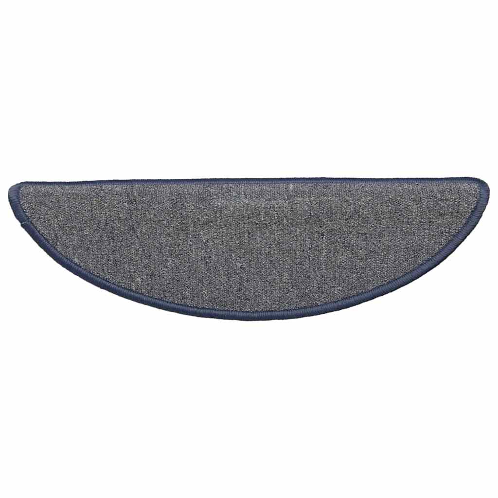 Stufenmatten 30 Stk. 56x17x3 cm Hellgrau und Blau Halbrund