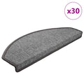 Stufenmatten 30 Stk. 65x24x4 cm Dunkelgrau Halbrund Groß