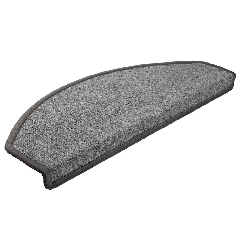 Stufenmatten 30 Stk. 65x24x4 cm Dunkelgrau Halbrund Groß