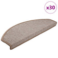 Stufenmatten 30 Stk. 65x24x4 cm Hellbraun Halbrund Groß