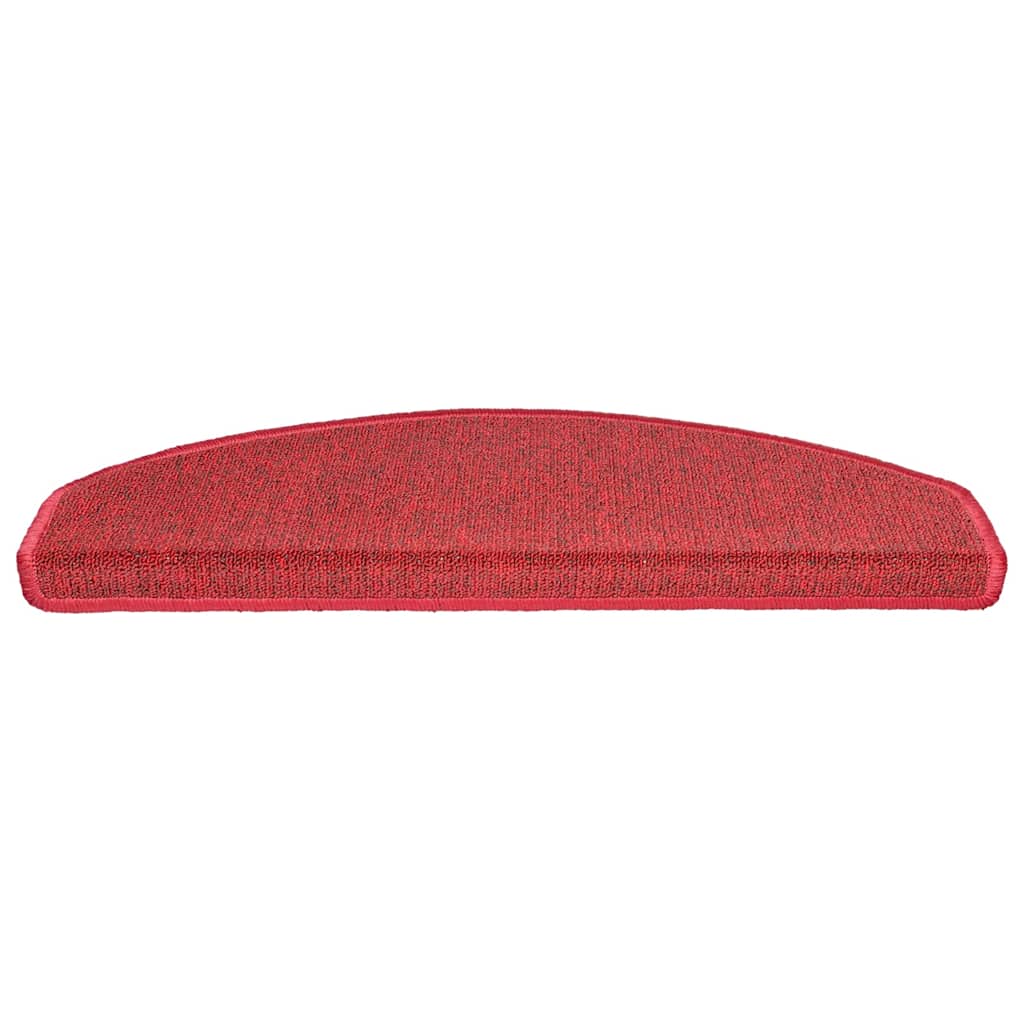 Stufenmatten 30 Stk. 65x24x4 cm Rot Halbrund Groß