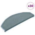 Stufenmatten 30 Stk. 65x24x4 cm Seeblau Halbrund Groß