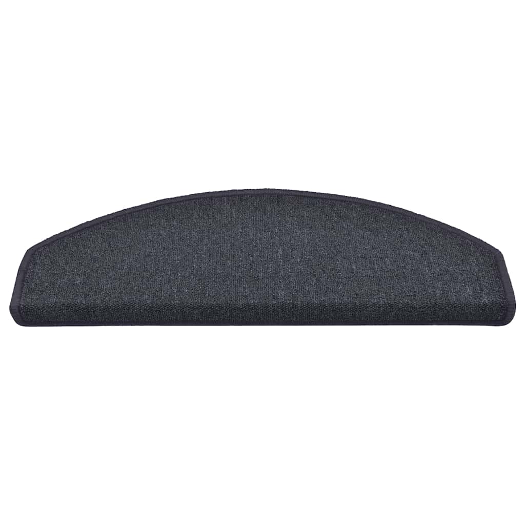Stufenmatten 30 Stk. 65 x 24 x 4 cm Dunkelgrau und Blau Halbrund Groß