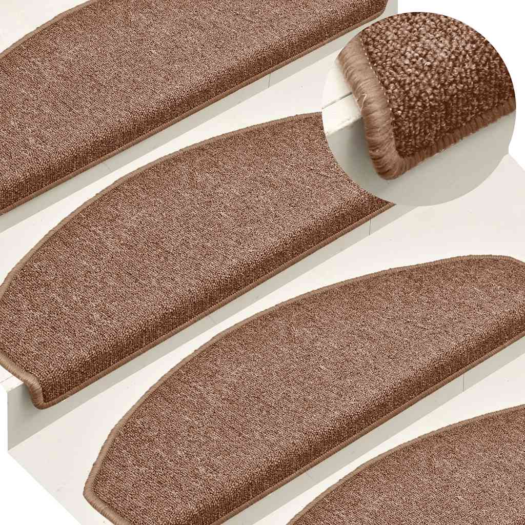 Stufenmatten 30 Stk. 65x24x4 cm Braun Halbrund Groß