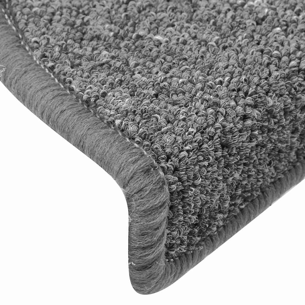 Stufenmatten 30 Stk. 65x24x4 cm Dunkelgrau Halbrund Groß
