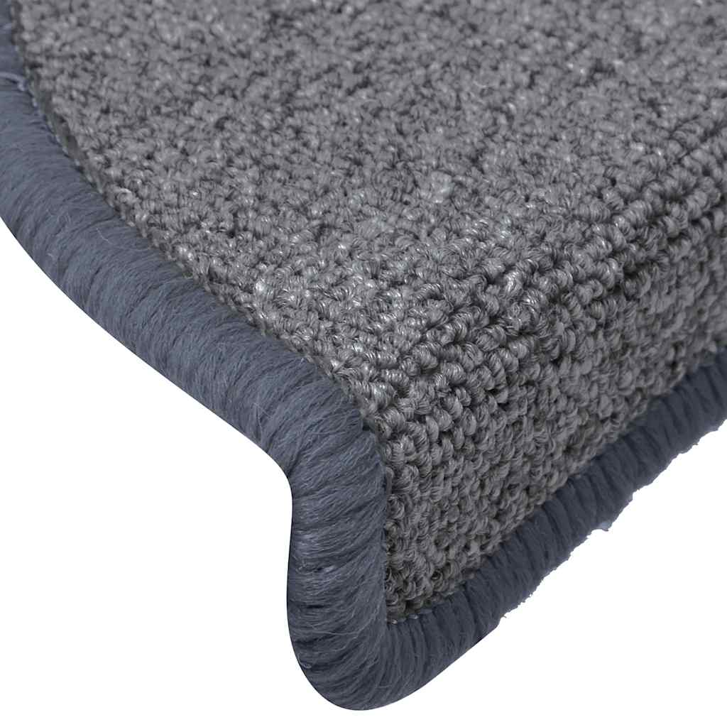 Stufenmatten 30 Stk. 65x24x4 cm Hellgrau und Blau Halbrund Groß