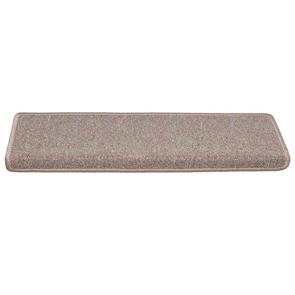 Stufenmatten 30 Stk. 65x21x4 cm Hellbraun Rechteckiger Rand