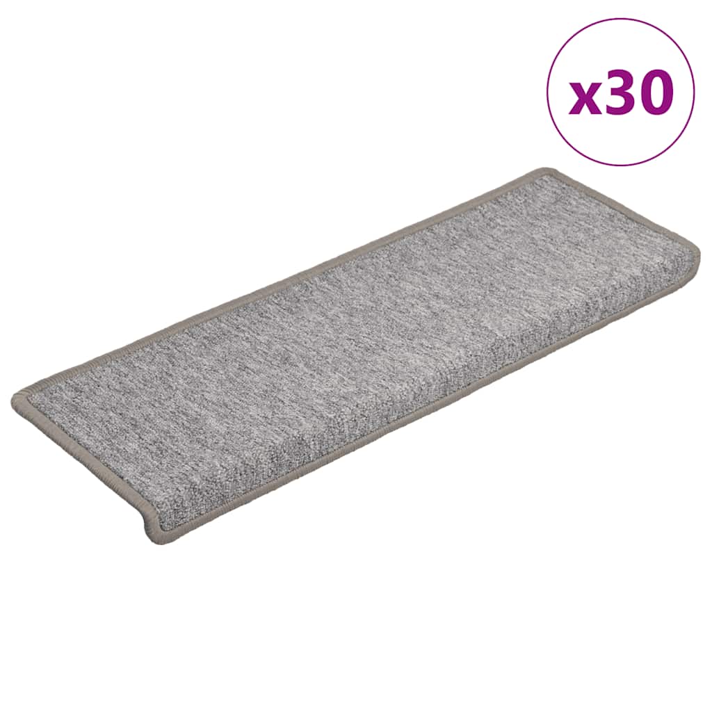 Stufenmatten 30 Stk. 65x21x4 cm Hellgrau Rechteckiger Rand