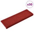 Stufenmatten 30 Stk. 65x21x4 cm Rot Rechteckiger Rand