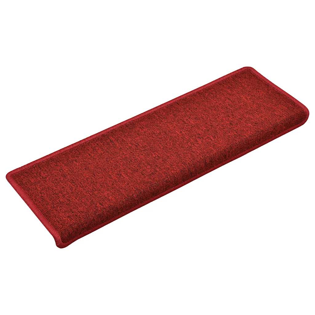 Stufenmatten 30 Stk. 65x21x4 cm Rot Rechteckiger Rand