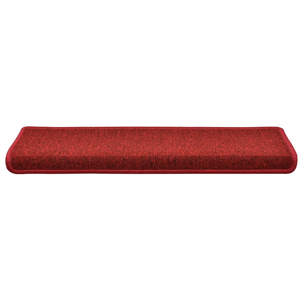 Stufenmatten 30 Stk. 65x21x4 cm Rot Rechteckiger Rand