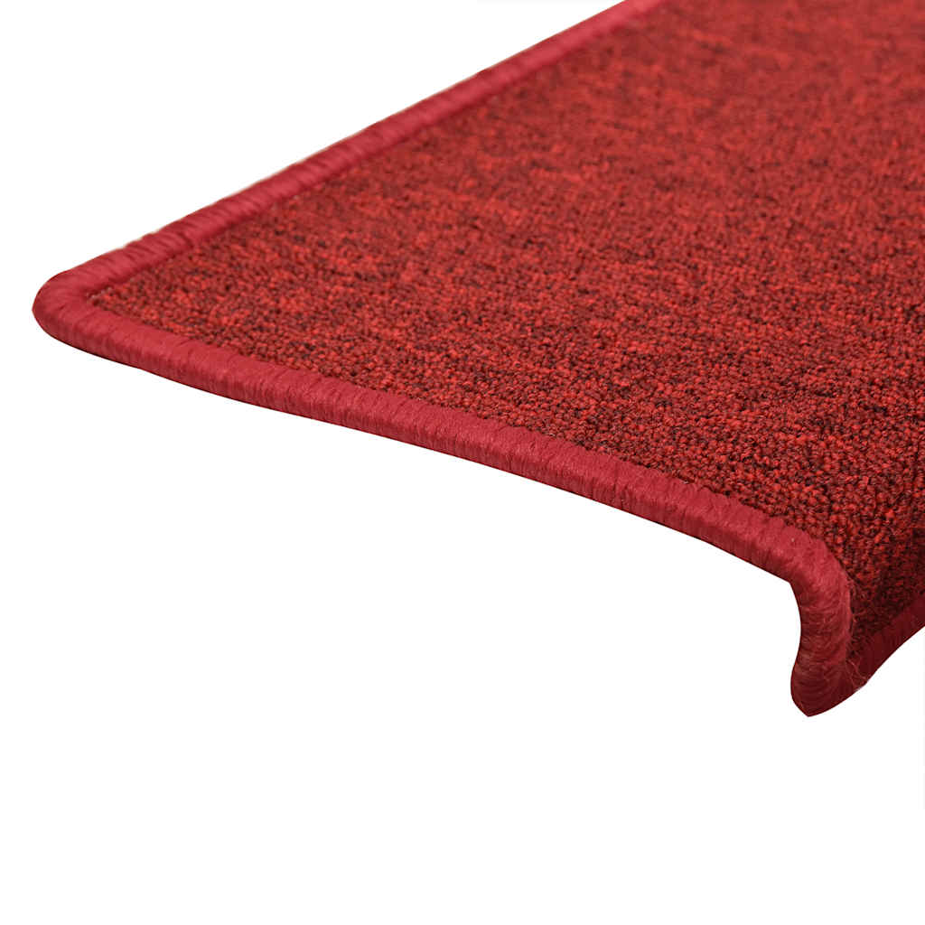 Stufenmatten 30 Stk. 65x21x4 cm Rot Rechteckiger Rand