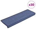 Stufenmatten 30 Stk. 65x21x4 cm Blau Rechteckiger Rand