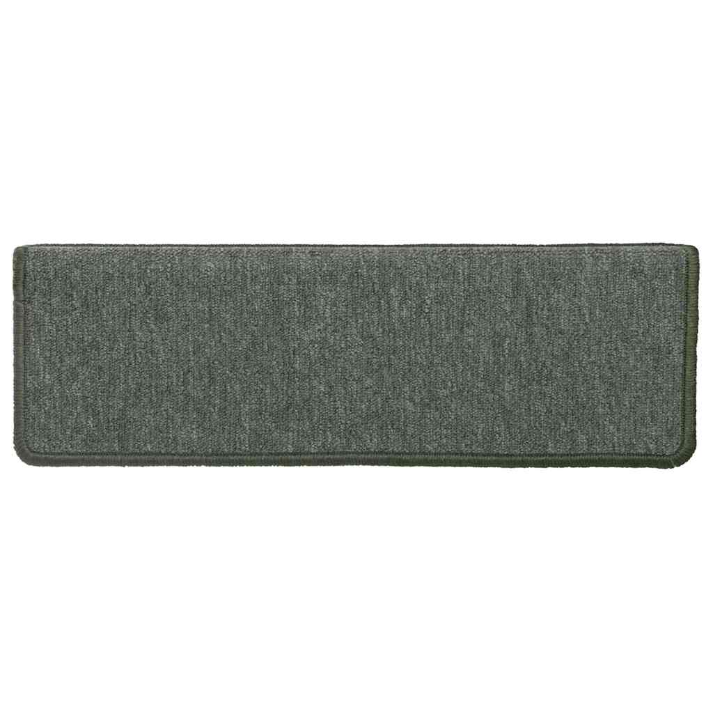 Stufenmatten 30 Stk. 65x21x4 cm Dunkelgrün Rechteckiger Rand