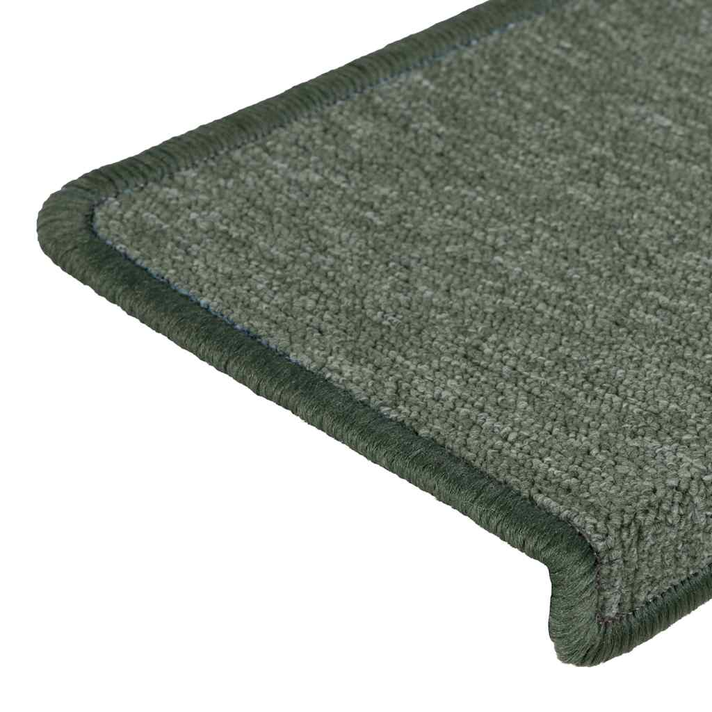 Stufenmatten 30 Stk. 65x21x4 cm Dunkelgrün Rechteckiger Rand