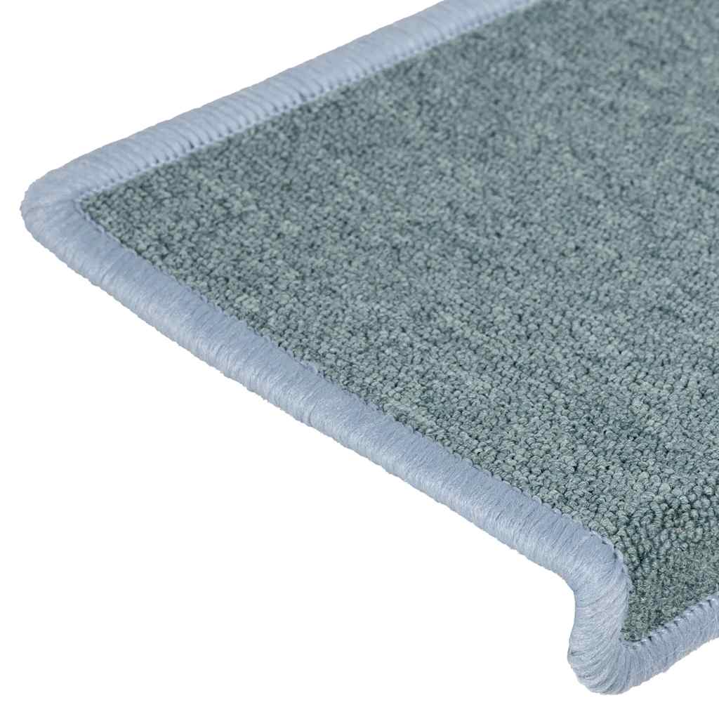 Stufenmatten 30 Stk. 65x21x4 cm Seeblau Rechteckiger Rand