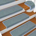 Stufenmatten 30 Stk. 65x21x4 cm Seeblau Rechteckiger Rand
