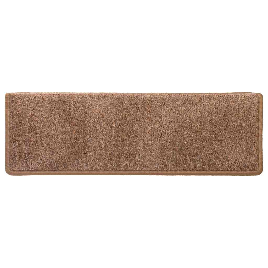 Stufenmatten 30 Stk. 65x21x4 cm Braun Rechteckiger Rand