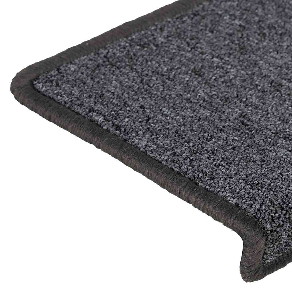 Stufenmatten 30 Stk. 65x21x4 cm Dunkelgrau Rechteckiger Rand