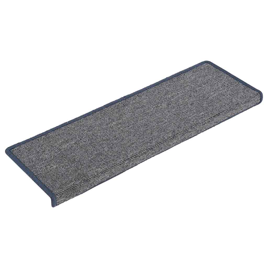 Stufenmatten 30 Stk. 65 x 21 x 4 cm Hellgrau und Blau Rechteckiger Rand