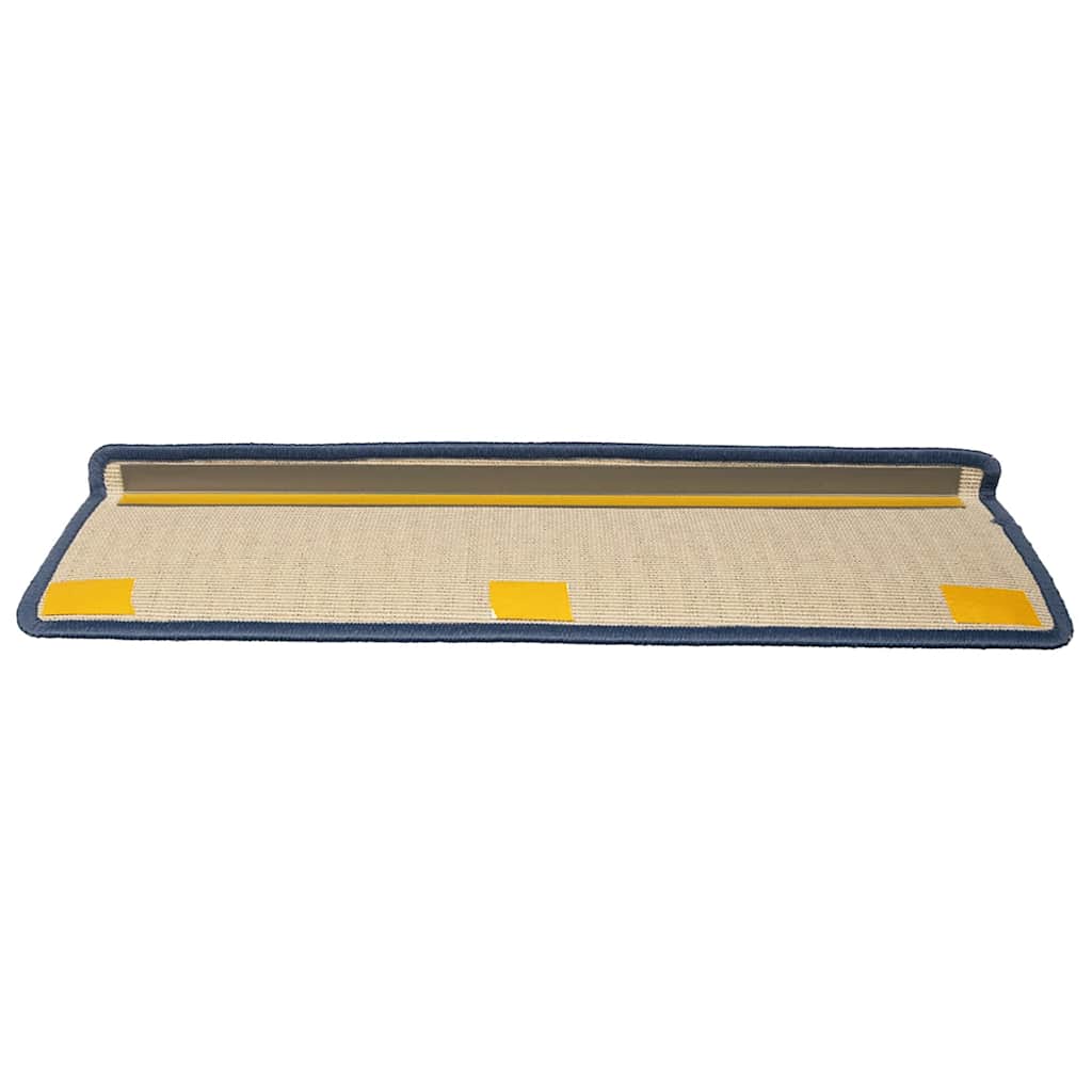 Stufenmatten 30 Stk. 65 x 21 x 4 cm Hellgrau und Blau Rechteckiger Rand