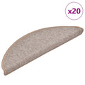 Stufenmatten 20 Stk. 56x17x3 cm Hellbraun Halbrund