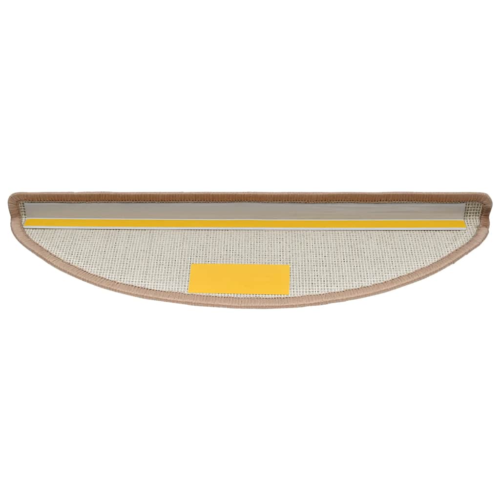 Stufenmatten 20 Stk. 56x17x3 cm Hellbraun Halbrund