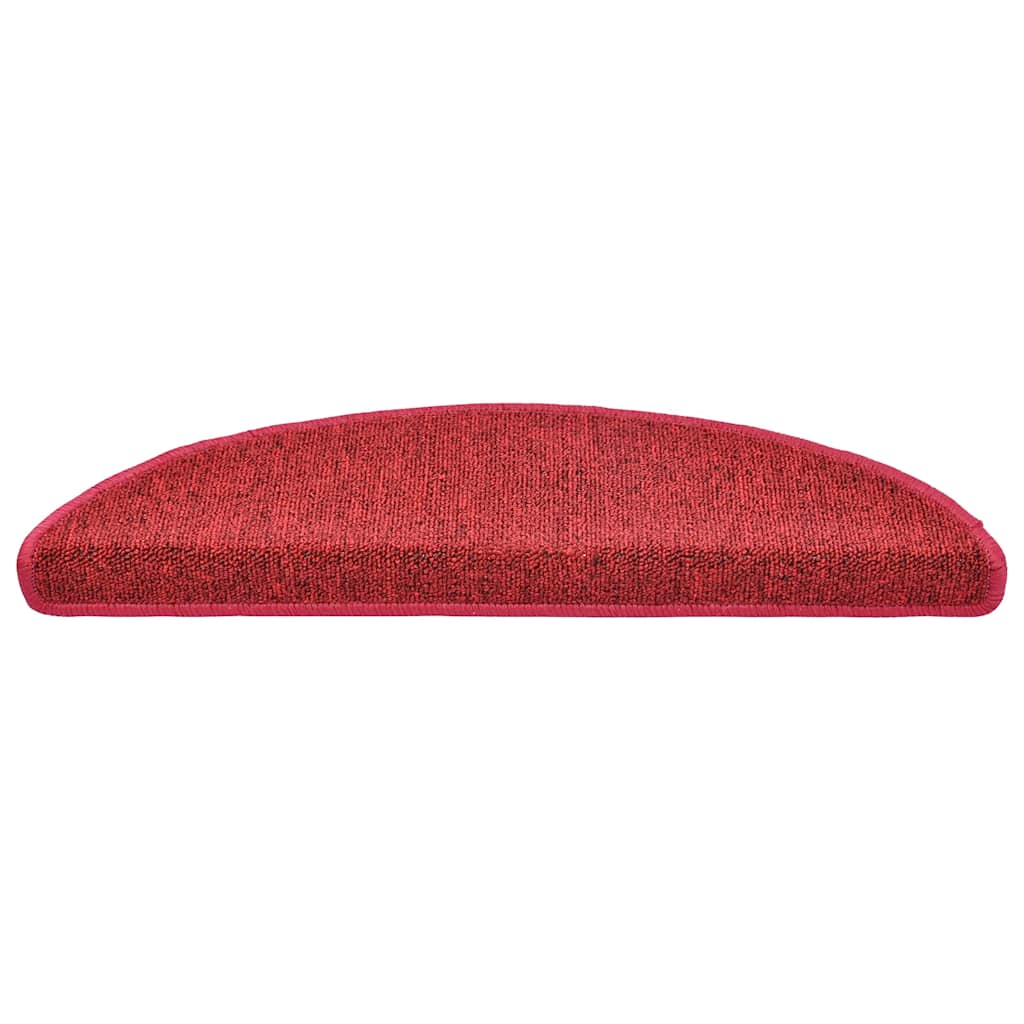 Stufenmatten 20 Stk. 56x17x3 cm Rot Halbrund
