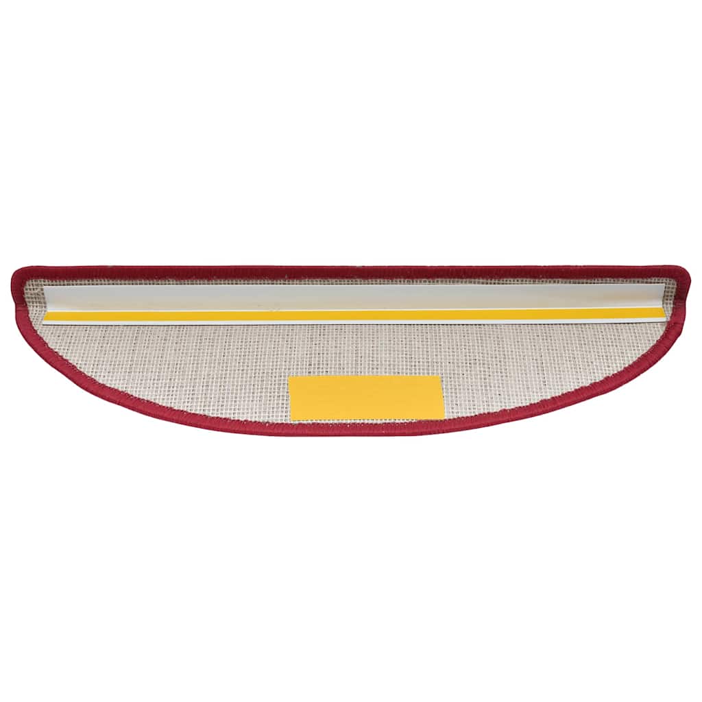 Stufenmatten 20 Stk. 56x17x3 cm Rot Halbrund