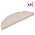 Stufenmatten 20 Stk. 56x17x3 cm Taupe Halbrund