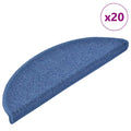Stufenmatten 20 Stk. 56x17x3 cm Blau Halbrund