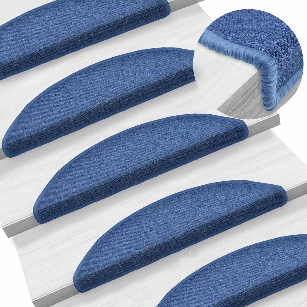 Stufenmatten 20 Stk. 56x17x3 cm Blau Halbrund