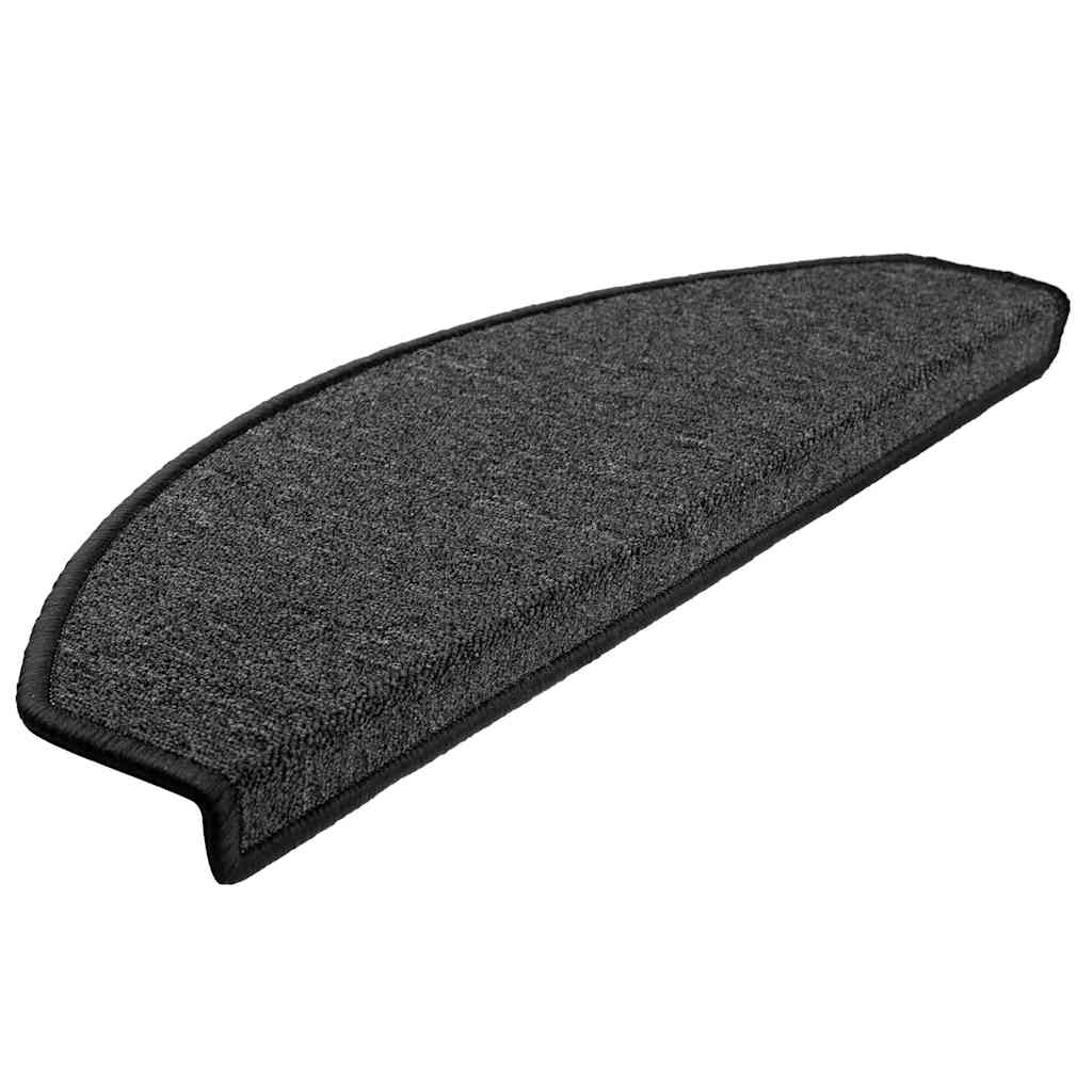 Stufenmatten 20 Stk. 65x24x4 cm Anthrazit Halbrund Groß