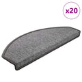 Stufenmatten 20 Stk. 65x24x4 cm Dunkelgrau Halbrund Groß