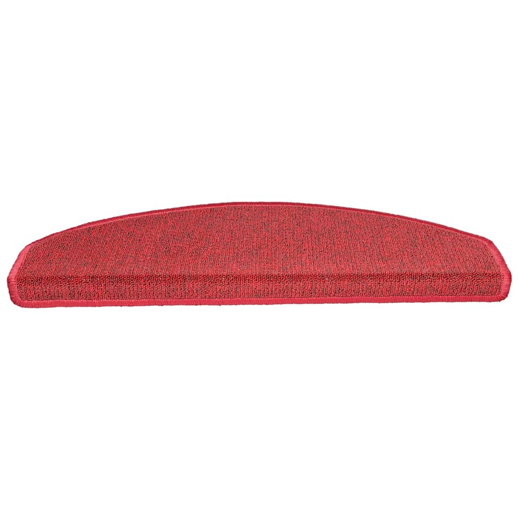 Stufenmatten 20 Stk. 65x24x4 cm Rot Halbrund Groß