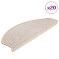 Stufenmatten 20 Stk. 65x24x4 cm Taupe Halbrund Groß