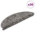 Stufenmatten 30 Stk. 56x17x3 cm Grau Halbrund