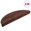 Stufenmatten 30 Stk. 56x17x3 cm Braun Halbrund