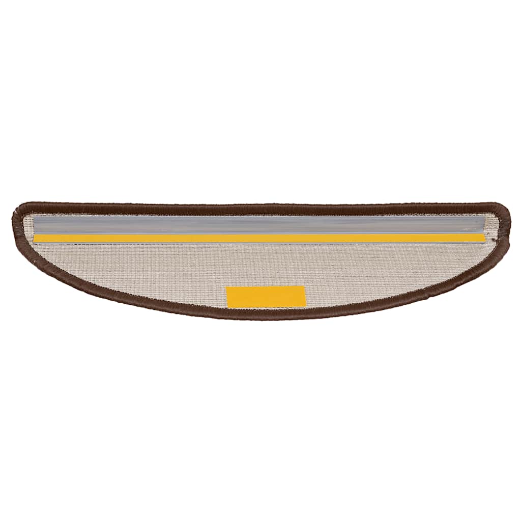 Stufenmatten 30 Stk. 56x17x3 cm Braun Halbrund